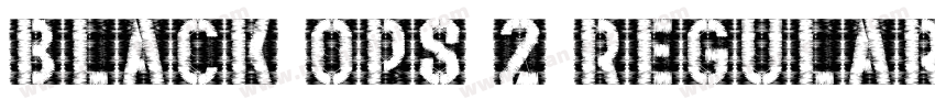 BLACK OPS 2 Regular字体转换